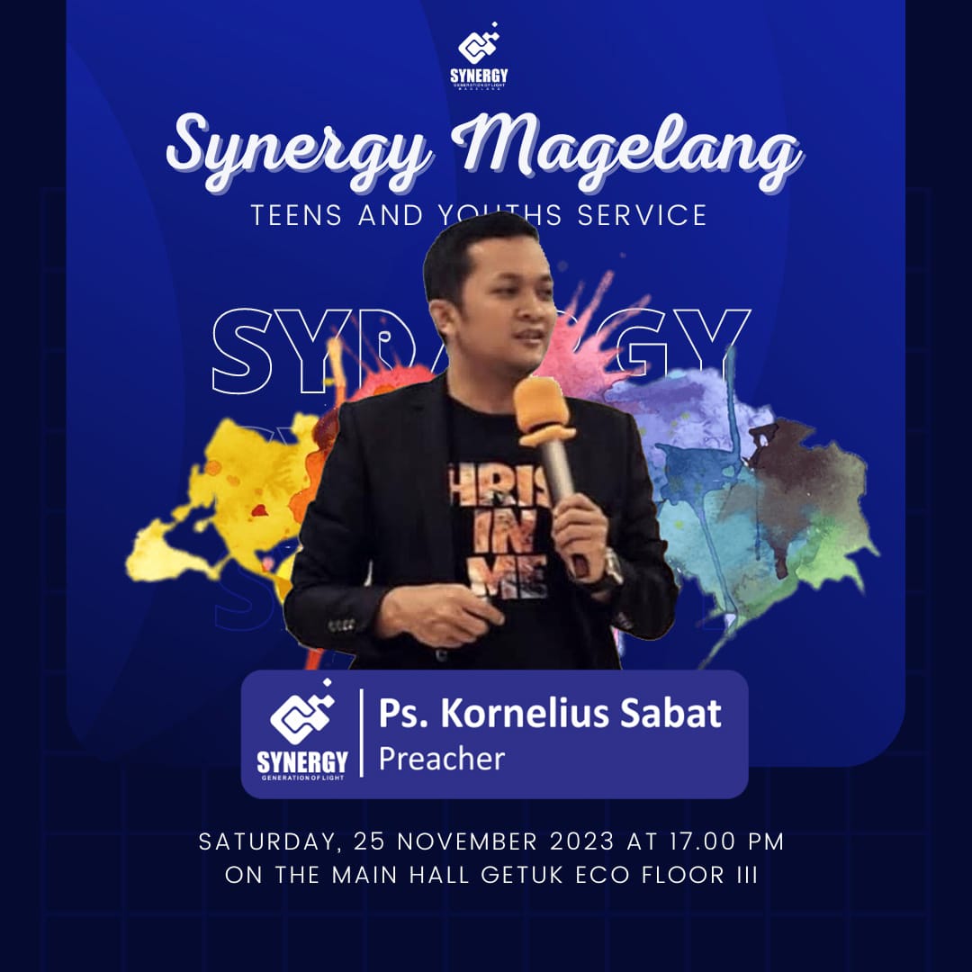 Sermon Synergy Service 25 November 2023